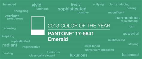グラフィック Emerald Pantone Color Of The Year 2013 Color Trends