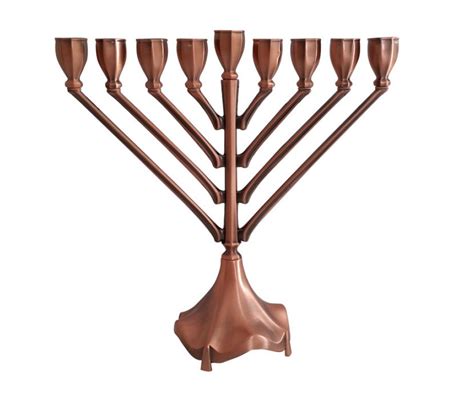 Chabad Design Hanukah Menorah Copper