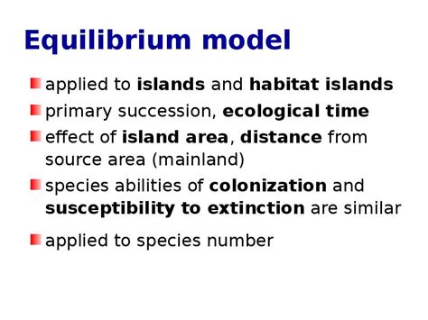 Island Biogeography Diversity On Regional Scale презентация доклад