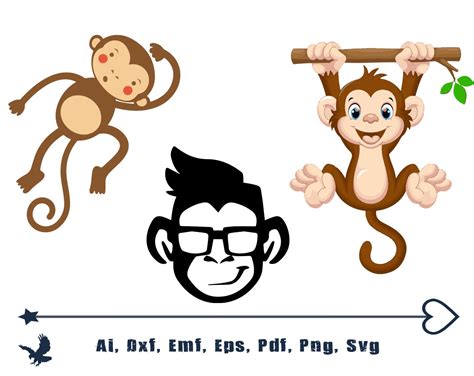 Monkey Face Svg Clipart Cut Files Silhouette Cameo Svg For Images And Photos Finder