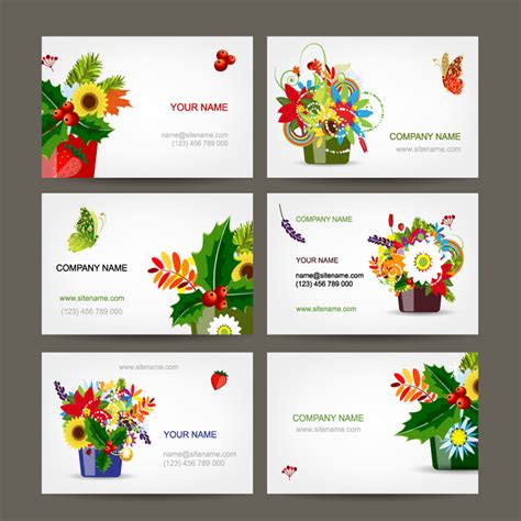 About business card canva template floral graphic. Beautiful Flowers Business Card Vector | Free Vector Graphic Download