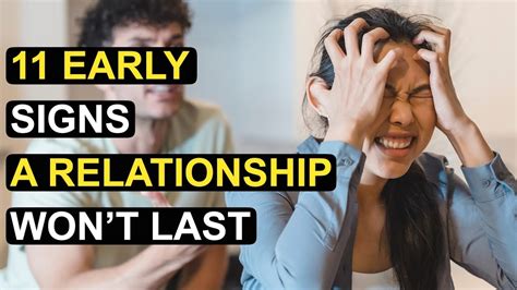 11 Early Signs A Relationship Wont Last Youtube