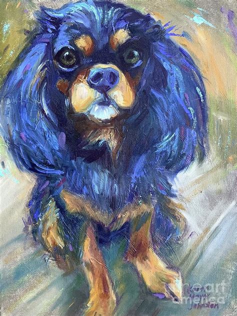 Dog Lulu Painting By Karen Mayer Johnston Fine Art America
