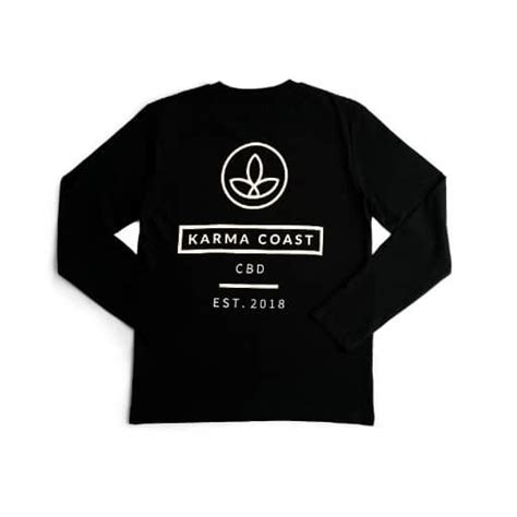 Karma Long Sleeve T Shirt 100 Organic Karma Coast