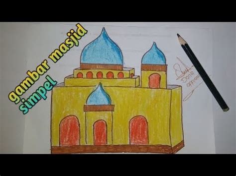 Mewarnai Gambar Masjid Untuk Anak Sd - GAMBAR MEWARNAI HD