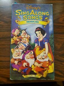 Disneys Sing Along Songs Snow White Heigh Ho VHS 1994 12257531039