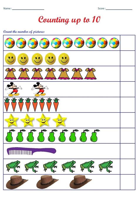 Pin By Sarah Tawfik On Counting Worksheets Preschool Counting