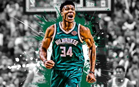 Giannis antetokounmpo it's an incredible basketball player. Download wallpapers Giannis Antetokounmpo, Greek basketball player, Milwaukee Bucks, forward ...