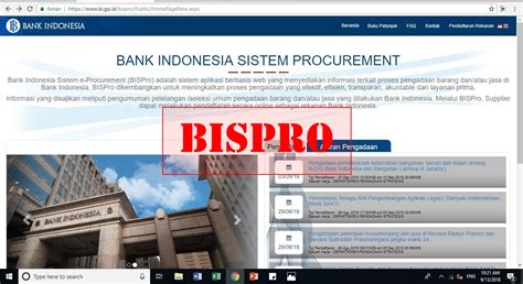 Tata Cara Mendaftar Menjadi Rekanan Di Bank Indonesia Bispro Info