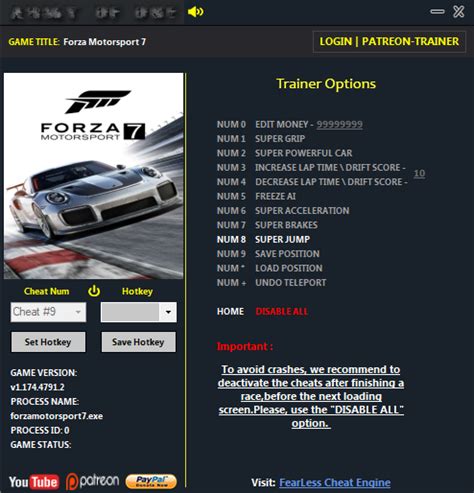 Forza Motorsport 7 12 Trainer Army Of 0n3 Trainer