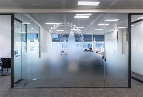 Glass Manifestation To Offices Glass Film Design Glass Wall Office