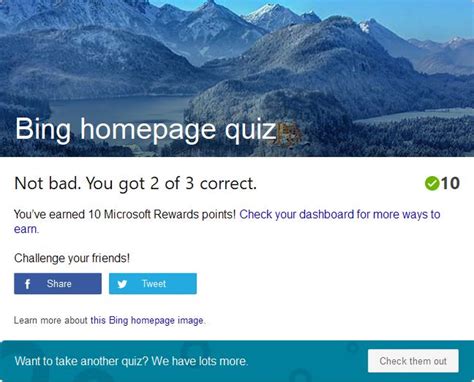 Take The Bing Homepage Quiz Challenge In 2021 Quiz Challenges Quizzes