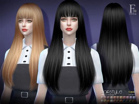 The Sims Resource Sclub Ts4 Hair Tomie N39