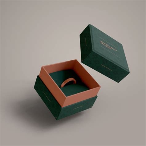 Green Fingerring Jewelry Box With Printed Paper Handbag Asia Com