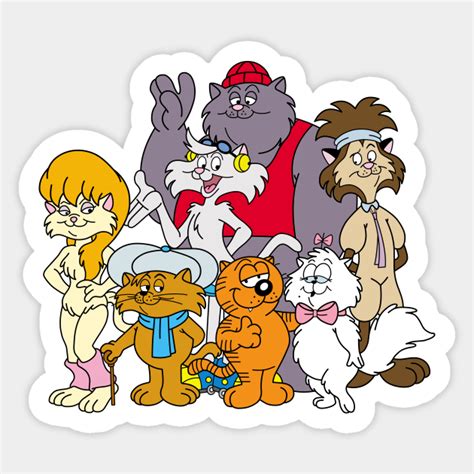Heathcliff And The Catillac Cats Cartoons 80s Sticker Teepublic