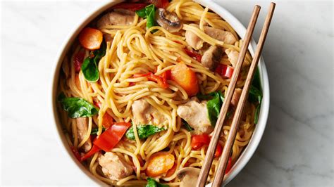 Pour water or stock in just enough to fully cover the noodles. Instant Pot™ Chicken and Vegetable Lo Mein Recipe ...