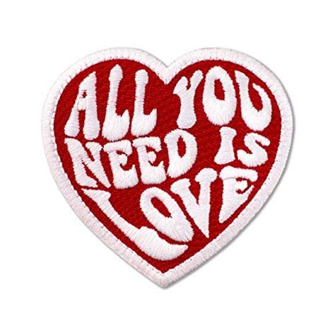 Beatles All You Need Is Love Embroidered Patch Iron On X Amazon In Home Kitchen