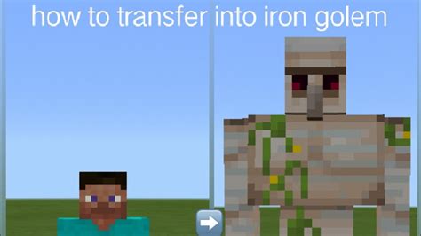 How To Transform Into Iron Golem In Minecraft Youtube