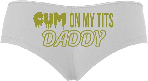 Knaughty Knickers Cum On My Tits Daddy Cum Play Cum Slut Slutty White