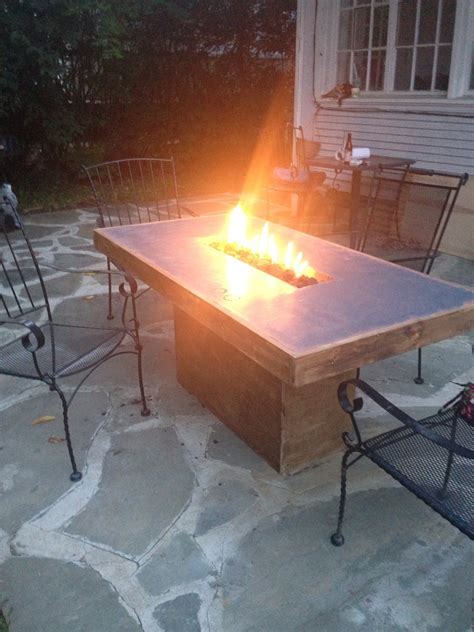 Concrete Fire Table Fire Pit Custom Ebay Diy Propane Fire Pit Wood