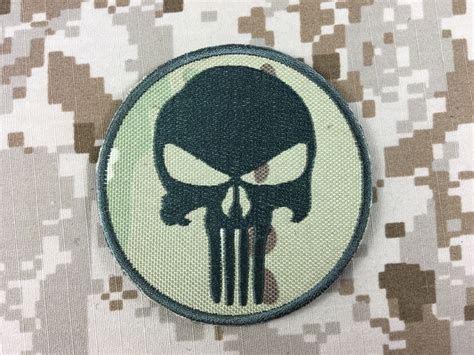 Specwarfare Airsoft Warrior Punisher Skull Navy Seal Velcro Patch