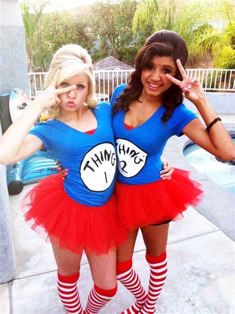 Thing 1 And Thing 2 Couples Costumes Best Friend Halloween Costumes Cute Halloween Costumes