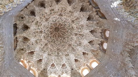 A Dome In One Of The Nasrid Palaces Of The Alhambra Granada Spain R