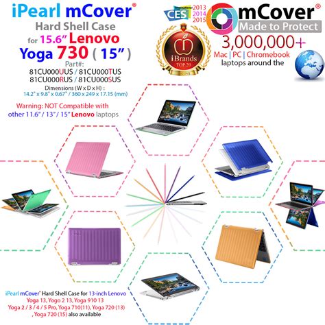Ipearl Mcover Hard Shell Case For Lenovo Yoga 730 15 Series 156