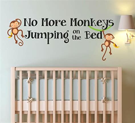 No More Monkeys Jumping On The Bed Wall Decal Funk This House