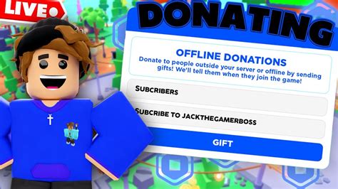 pls donation donation stream join in for robux youtube