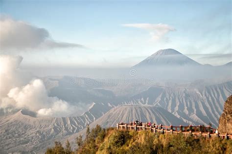 Indonesia Famous Place Attraction For Tourist Mount Bromo In East Java