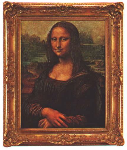 „mein vater malte bilder für esszimmer; Nr. 302A, Leonardo da Vinci, Mona Lisa, Größe 65 * 55 cm ...