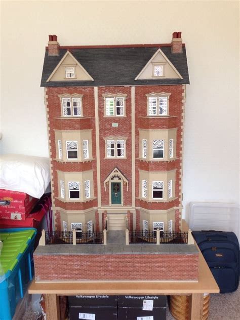 With red or tan bricks and almost. Georgian Dolls House 10 Rooms Electrics Real Brick & Slate ...