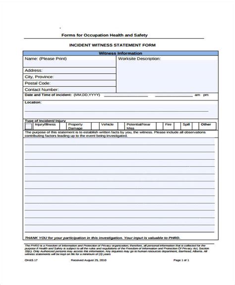 Free 11 Health Statement Forms In Pdf Ms Word