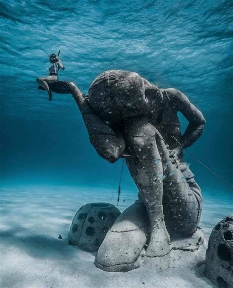 Voyage Aux Bahamas Les Statues Sous Marine De Locean Atlas