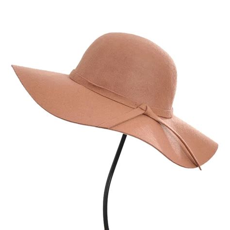 Wholesale 8pcs Classic Lady Floppy Wide Brim Woolen Hats Women Large