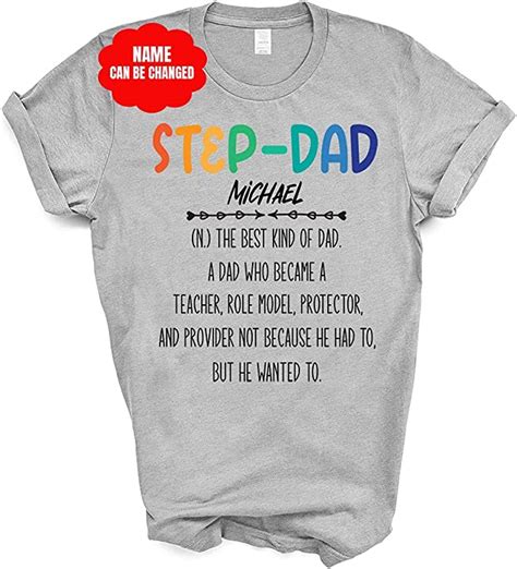 Stepdad Definiion Shirts Personalized Stepdad Shirt