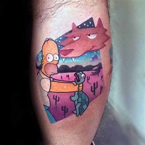 Tatuajes permanentes con material 100 % profecional hacemos tu. 50 Homer Simpson Tattoo Designs For Men - The Simpsons Ink ...