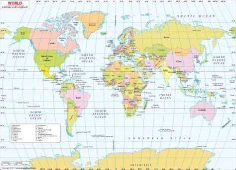 Longitude And Latitude Map Of World Kinderzimmer 2018