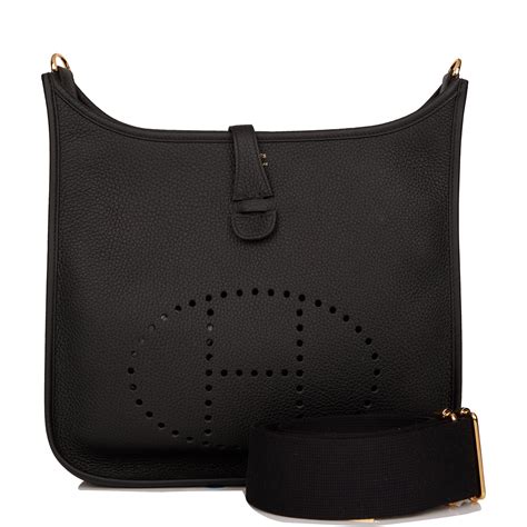 Hermes Evelyne Iii Pm Black Clemence Gold Hardware Madison Avenue Couture