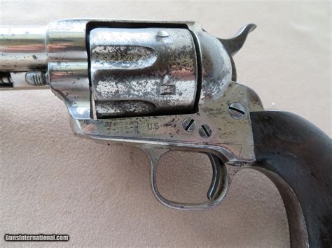 Colt Single Action Army Us Cavalry Model 45 Long Colt Nickel Plated