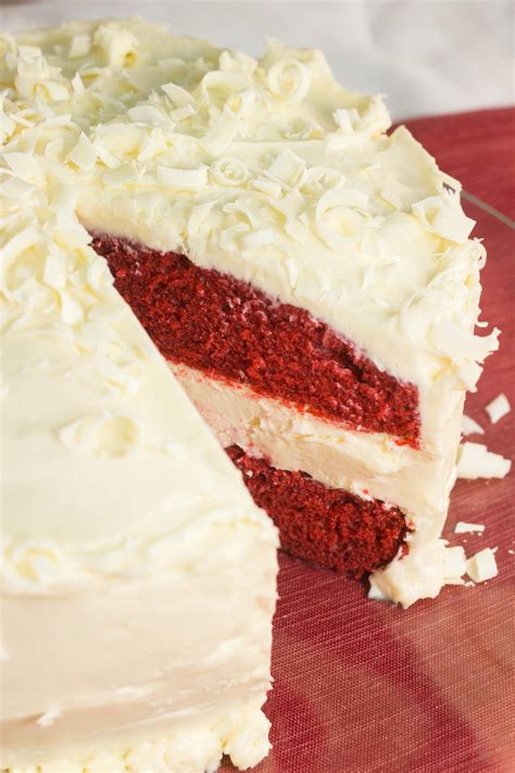 Red velvet cake is a classic american dessert, but it's becoming more and more popular outside of the us how to make red velvet cake. Red Velvet Lemon Cheesecake Cake | TheBestDessertRecipes.com