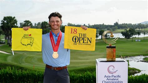 Harrison Crowe Wins Asia Pacific Amateur Championship And Spot At