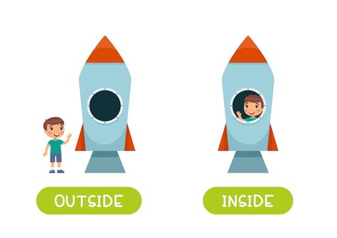 Premium Vector Illustration Of Opposites Inside And Outside A Boy