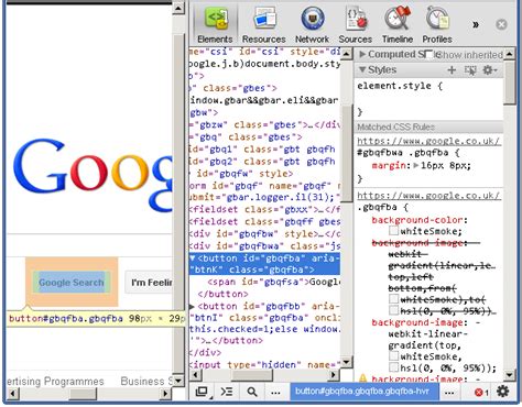 Chrome Dev Tools Markup And Style