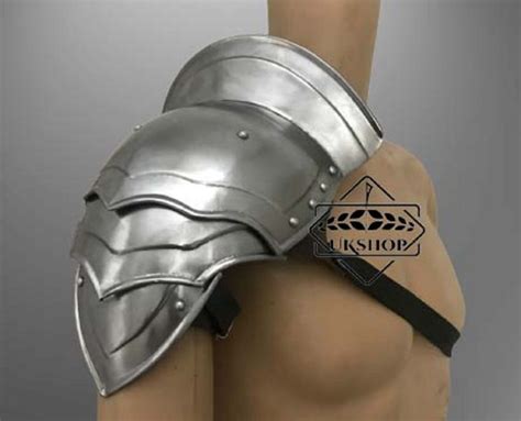 Steel Armor Pauldron For Gladiator Metal Cosplay Shoulder Larp Fantasy
