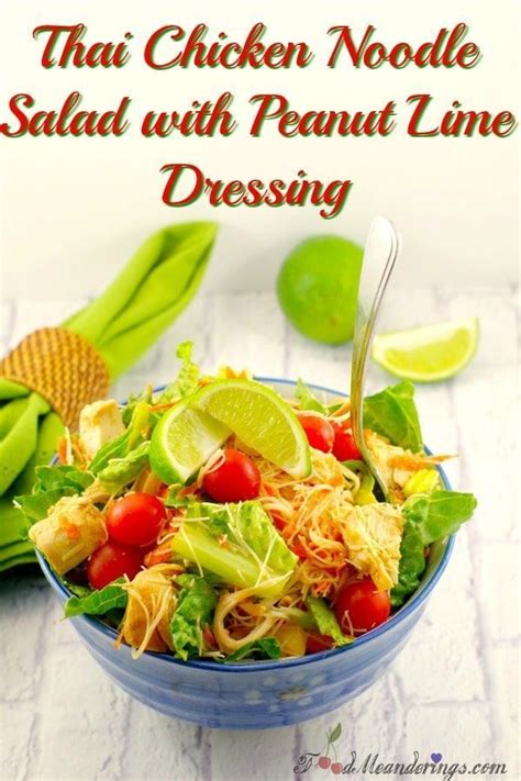 Quick, easy, and delicious pasta recipes ideal for weeknight dinners. Thai Chicken Noodle Salad with Peanut Lime Dressing ...
