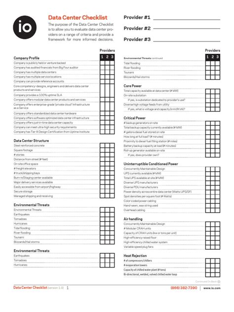 Consolidation survey and assessment progress report template have questions or need help? 72467969 Data Center Checklist | Data Center | Electrical ...