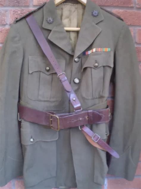 Ww 2 Royal Indian Army Service Corps Officers Uniform Jacket And Sam