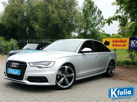 Audi A6 in 3M Satin White Aluminium Matt. (With images ...